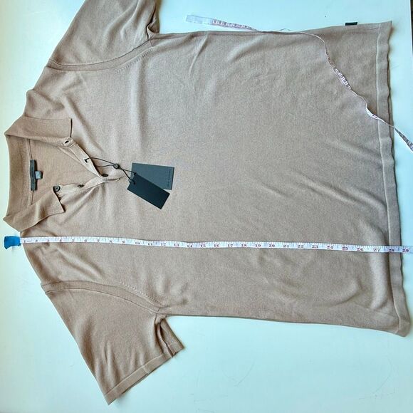 NWT John Varvatos Canon polo in worn mauve color Size L - Picture 7 of 9